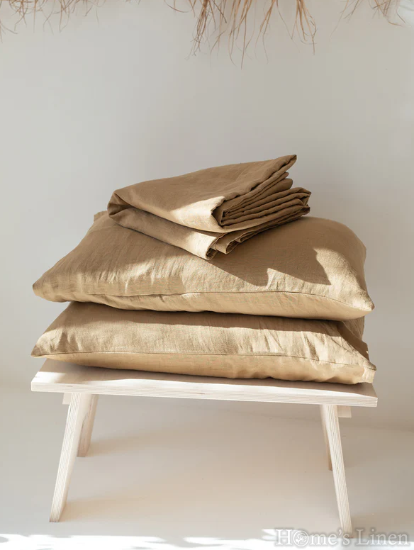 Калъфка за възглавница 100% Френски пран лен 185гр/кв.м. "Бадем", Natural Linens Collection