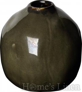 Керамична декоративна ваза в зелено, IHR