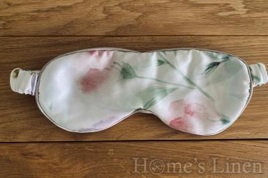 Копринена маска за сън 100% естествена коприна от буби "Lilac Flowers"
