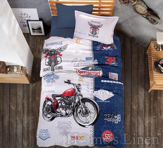 Детски спален комплект от 3 части 100% памук "Road King"