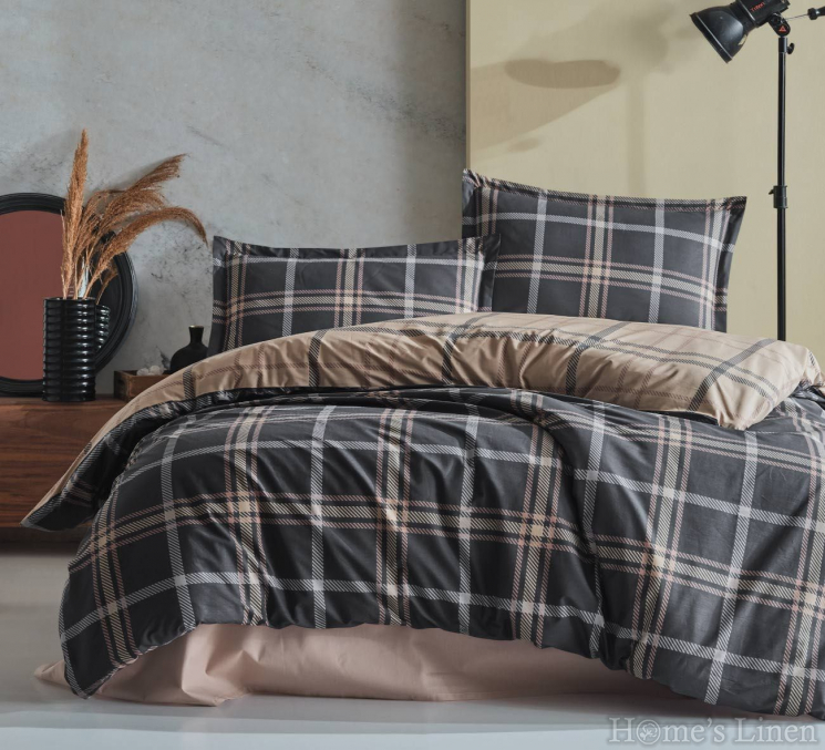 Спален комплект 100% памук "Arbon", V1 Anthracite