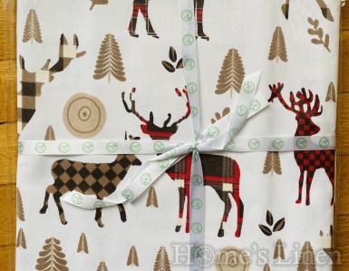 Holiday Table Runner "Christmas reindeer"
