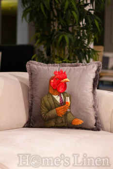 Decorative pillow with Cock "EY246 Cock", Mika Velvet