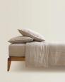Fitted Sheets 100% Natural Len "Oats Beige", Natural Linens Collection