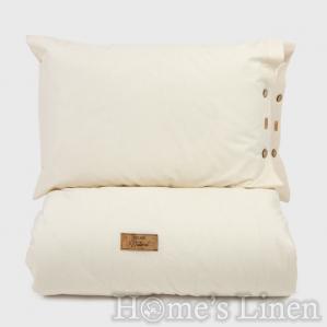 Спален комплект без долен чаршаф от 100% суров памук "Лайт", Natural Collection