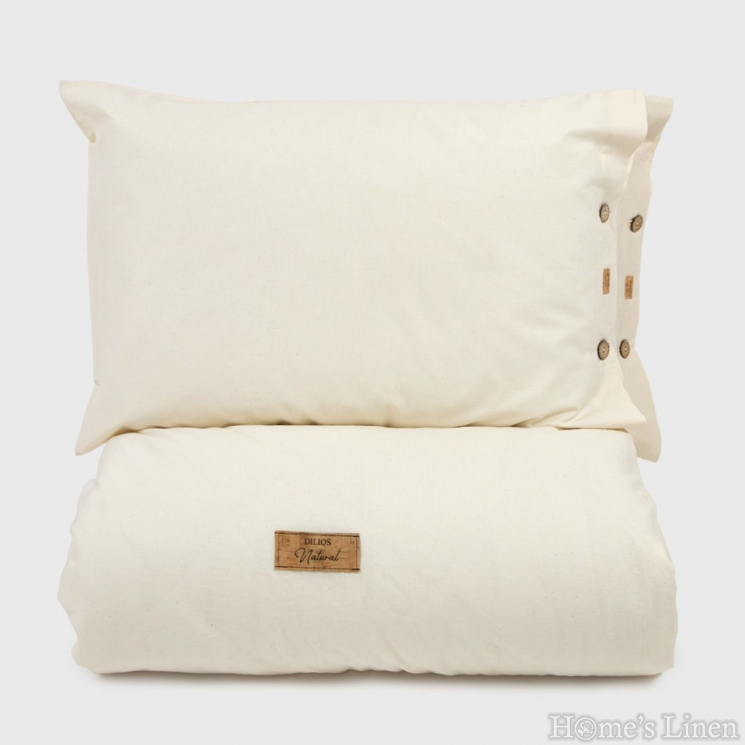 Спален комплект без долен чаршаф от 100% суров памук "Лайт", Natural Collection