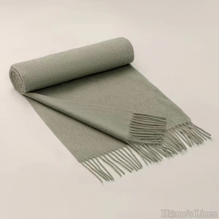 Scarf from 100% soft Cashmere in baby Blue "Aquamarine", EM&EVE