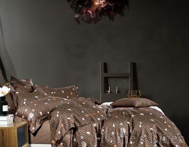 Луксозен спален комплект памучен сатен, 100% памук 300 нишки "Voyage", Premium Collection