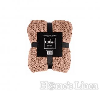 Одеяло с едра плетка "Pink", Chuncky Knitted Collection, Mika