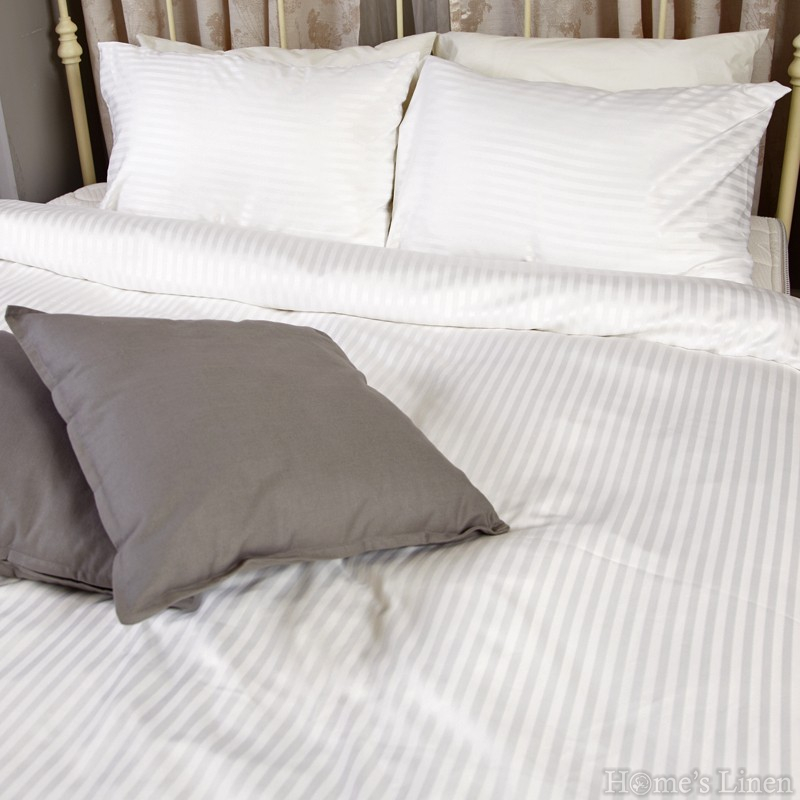Bed Linen Set 2 Parts Micro Sateen White
