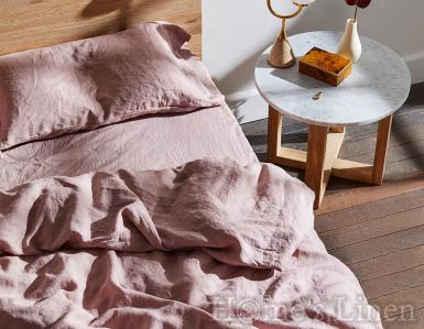 Долен чаршаф с ластик 100% Френски пран лен "Лавандула", Natural Linens Collection