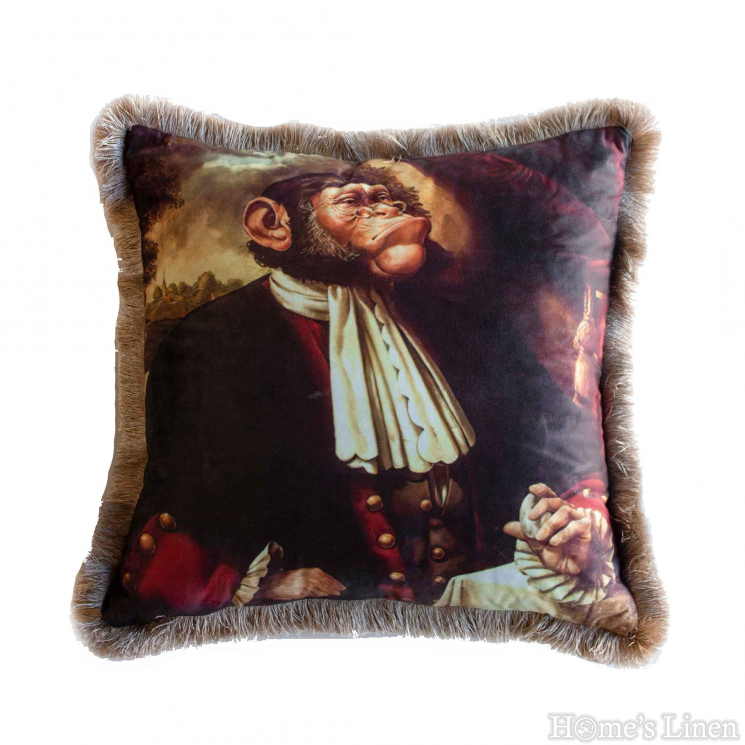 Decorative pillow "EEY249 Monkey", Mika Velvet