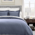 Луксозен спален комплект памучен сатен, 100% памук 300 нишки, "Plain" Mineral Blue, Premium Collection