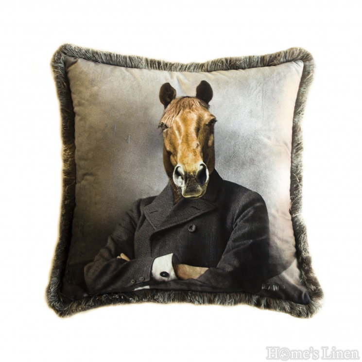 Decorative pillow  "EY275 Horse", Mika Velvet