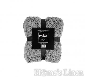 Одеяло с едра плетка "Grey", Chuncky Knitted Collection, Mika