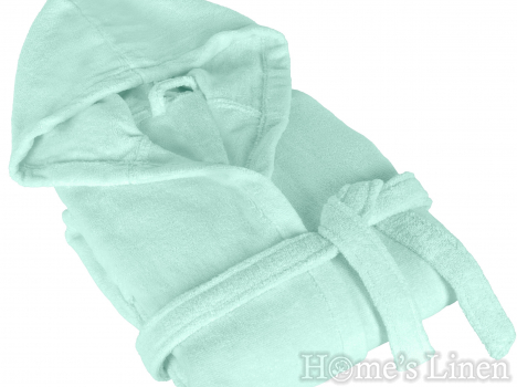 Халат за баня с качулка 100% памук "Пастел" - два цвята