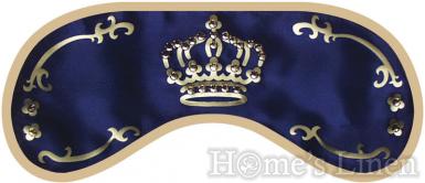 Sleep mask with Swarovski Cristal DayDream® Crown Blue