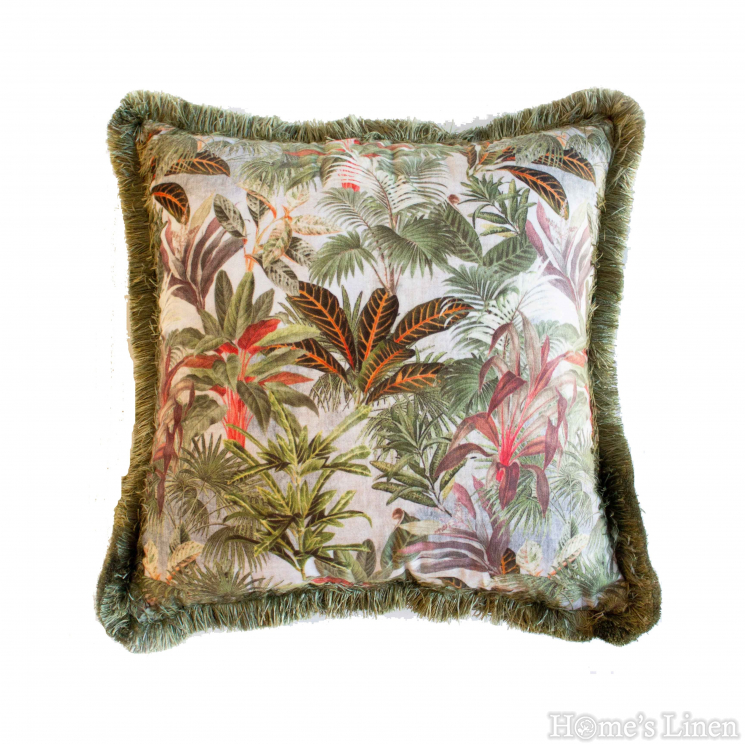 Decorative pillow "EY201-5 Green", Mika Velvet