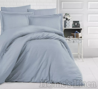 Bed Linen Set cotton sateen-stripe, 100% cotton "Uni" - different colors