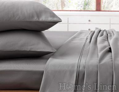 Bed Linen Set cotton sateen, 100% cotton "Steel Gray", Classic Collection