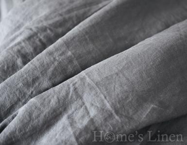 Плик за завивка от 100% Френски пран лен "Стоманено сиво", Natural Linens Collection