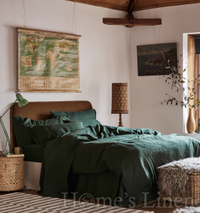 Спален комплект от 100% Френски пран лен 185гр/кв.м. "Гора", Natural Linens Collection