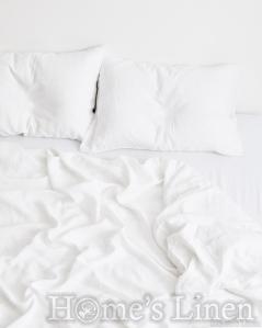 Долен постелъчен чаршаф 100% Френски пран лен 165гр/кв.м. "Арктика", Natural Linens Collection