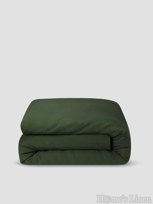 Долен постелъчен чаршаф 100% Френски пран лен 185гр/кв.м. "Гора", Natural Linens Collection