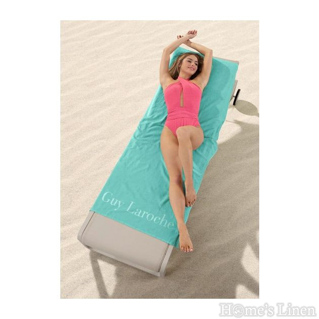 Дизайнерска плажна кърпа 100% памук "Oceano", Guy Laroche