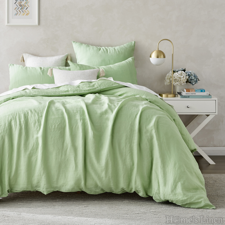 Bed Linen Set 100% natural linen "Sage", Natural Linens Collection