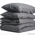Fitted Sheets 100% Natural Len "Steel Gray", Natural Linens Collection