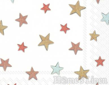 Дизайнерски салфетки на звездички  20бр "Hedda", IHR