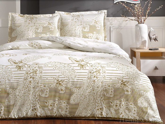 Kid's Bed Sets cotton sateen, 100% cotton "Paisley" Gold