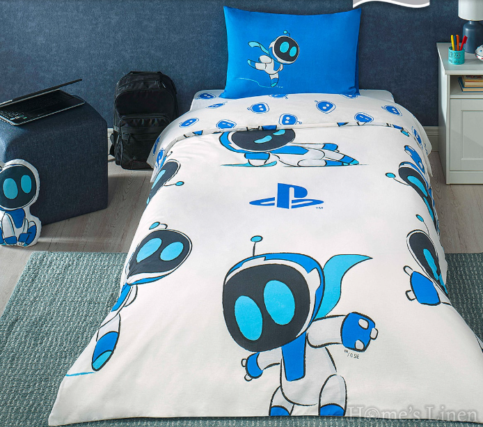 Детски спален комплект 100% памук "PlayStation Astro Bot"