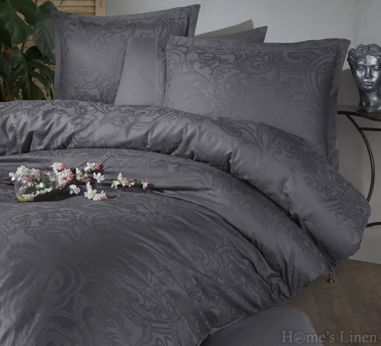 Bed Linen Set cotton sateen jacquard, 100% cotton "Hemera"
