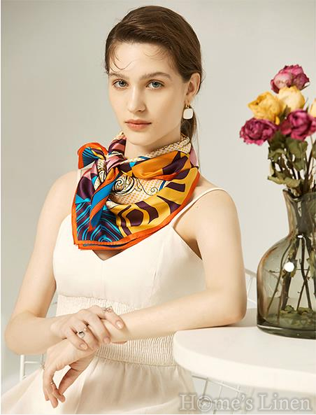 Луксозен шал от естествена коприна "Mon Satis", EM&EVE