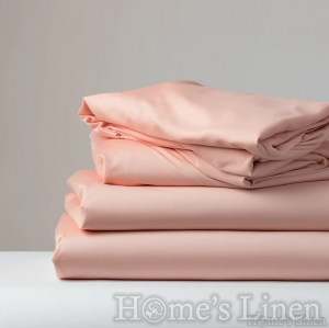 Долен чaршаф с ластик за кръгла спалня памучен сатен, 100% памук 300 нишки Premium Collection - различни цветове