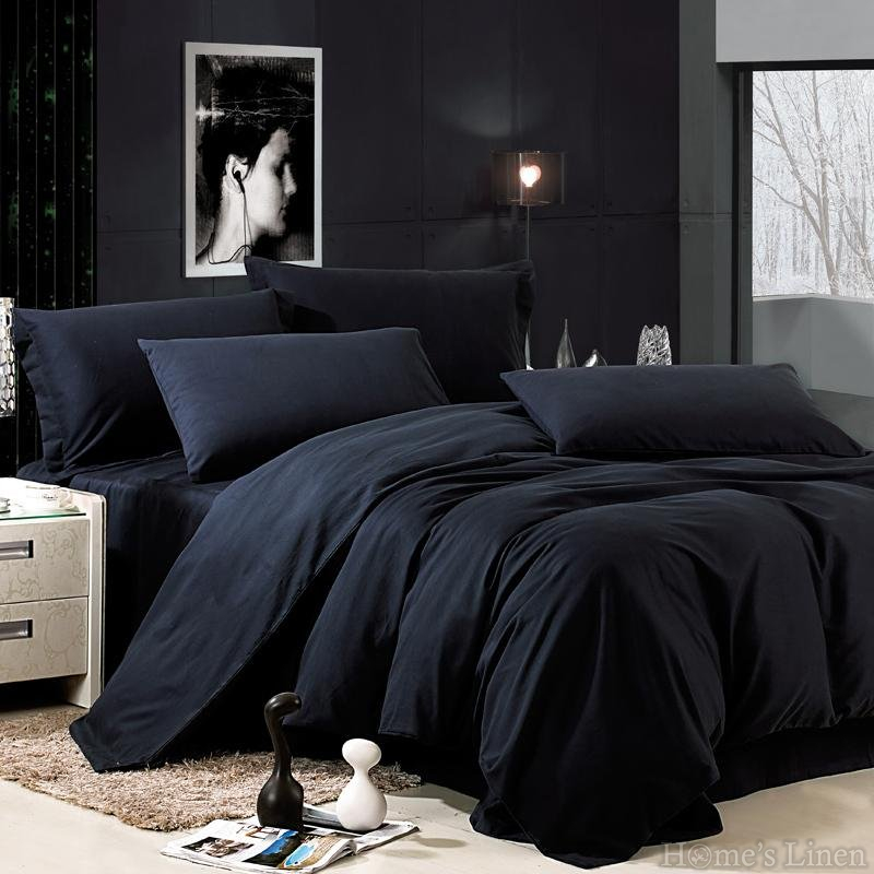 Bed Linen Set Cotton Satin 100 Silk, Black Queen Size Satin Bed Sheets